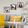 8x8 Picture Frame Set of 4 Black for Wall Hanging