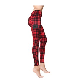 Plaid Leggings with Pockets for Women | Gym & Workout Leggings for Women | Girls Leggings | Plus Size Leggings | Compression Leggings Women | High Waisted Leggings for Women(Plus Size)