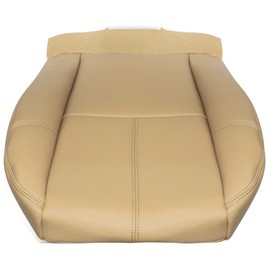 Priprilod Tan 1x Driver&Passenger Bottom and Top Lean Back Seat Cover&Driver Foam Cushion Fit for Silverado Sierra Tahoe Suburban Avalanche 2007 2008 2009 2010 2011 2012 2013 2014