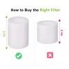 For Shark 4 Pack Replacement Filters for Shark IQ RV2502AE