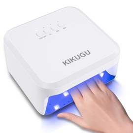Kikugu UV LED Nail Lamp,UV Light for Gel Nails with 18pcs LED Beads，Professional Quick Dry Curing Lamp with Auto Sensor for Salon & Home(White)