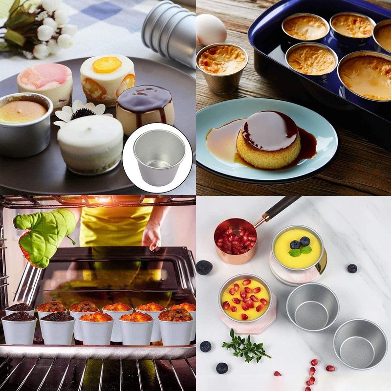 LOW&EE® Stainless Steel Pudding Mould for Pudding Individual Moulds Baking