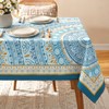 Joy Bubble Rectangle Tablecloth Waterproof Soft Brushed Fabric Table Cloth