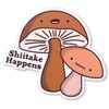 Mushroom Vinyl Sticker - Shiitake Happens