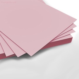 40 A6 Sheets of Card 250-260gsm Excellent for Cards, Scrapbook,Wedding Stationery (Baby Pink)