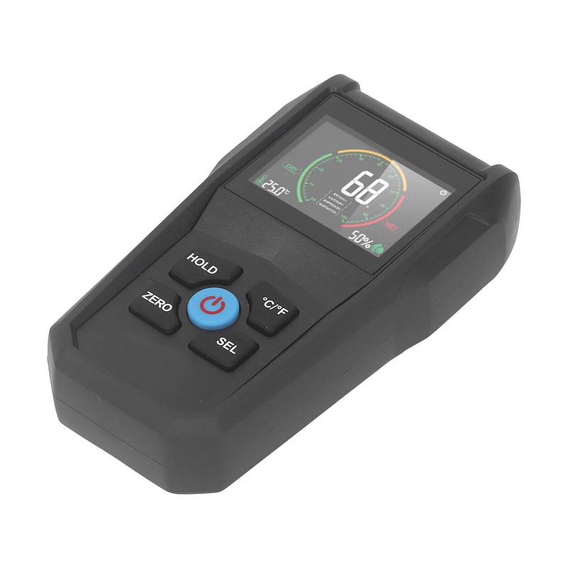 Pinless Moisture Meter LCD Digital Display 4 in 1 Dampness