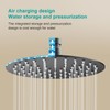 6 Inch Round Rain Shower head, High Flow Stainless Steel