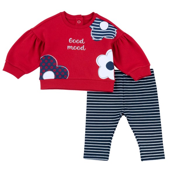 Chicco, Complete Newborn with Leggings/Jumpsuit and Sweatshirt with Button Back,