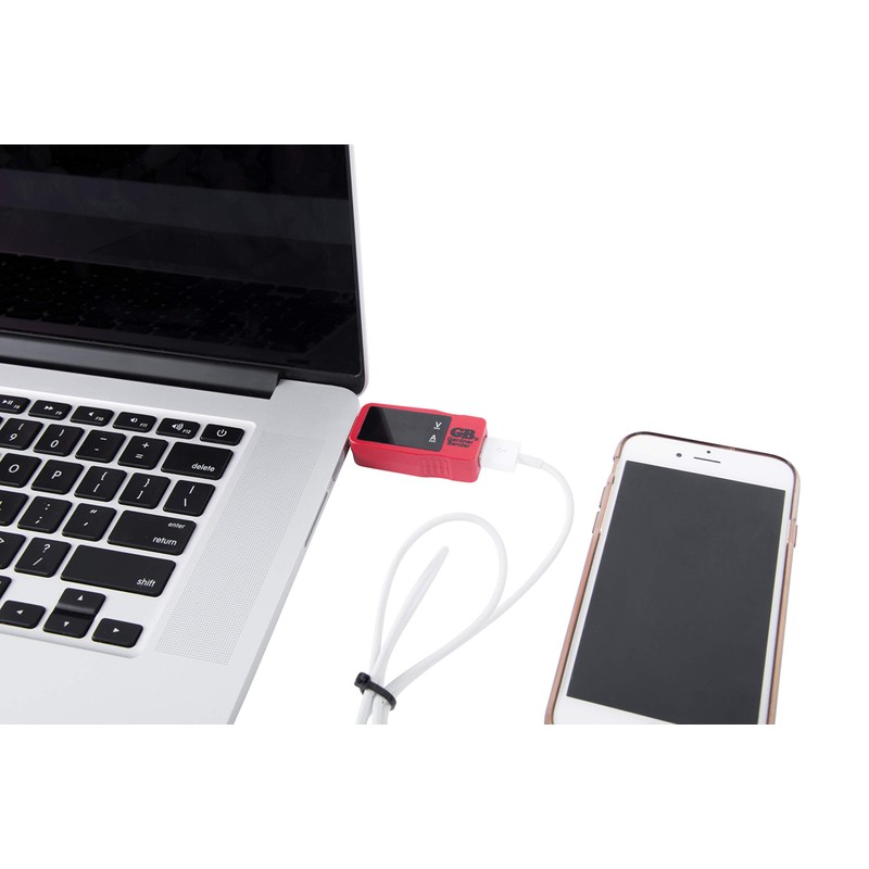 Gardner Bender GUSB-3450 Multimeter, Voltage, Current, Polarity USB Tester, Red