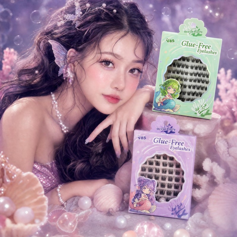Glue-Free Cluster Lashes DIY Eyelash Extensions Kit for Beginner 80
