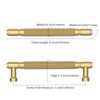 Asidrama 10 Pack 5 Inch(128mm) Champagne Bronze Cabinet Pulls Knurled