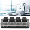 Mini 4 Key Gaming Keyboard Mechanical Keypad Type C to