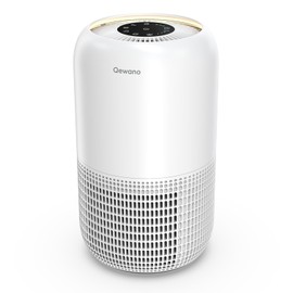 Air Purifiers for Home Large Room up to 1120sq.ft, Qewano H13 True HEPA Air Purifiers for Pets Hair, Dander, Smoke, Dust, Pollen, Odor, Sleep Mode, Timer, Night Light TR-8081 Air Cleaner, White