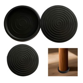 Zcbzbn MöBel Coasters, Set of 8 Rubber Furniture Castor Pads, Non-Slip Furniture Pads, Round Floor Protection, Bed Sofa, Non-Slip Pads for Hardwood Plank, Dining Table, Chairs, Sofa, Bed, Deck Chair
