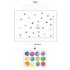 Wajade 60 PCS Colorful Dots Wall Stickers Round Circle Wall
