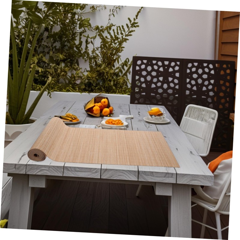 Gatuida Elegant Bamboo Table Runner 30cm Wide Cuttable Heat Resistant