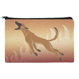 Belgian Malinois Dog Bite Training Pencil Pen Organizer Zipper Pouch Case