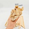 Anktily 100 Pieces Long Natural Bamboo Sticks, 0.9cm x 0.3cm,
