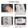 HISEEINLABEL 2pcs Wall Mounted Chopping Cutting Board Rack Pot Lid