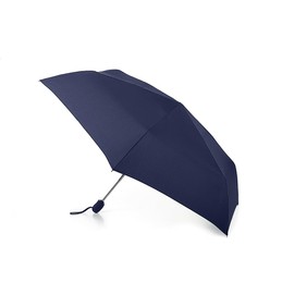 Fulton Open & Close Superslim Umbrella, Navy, L710, Lightweight Telescopic, Compact Folding, Automatic O&C Mechanism, 10IN Length When Closed