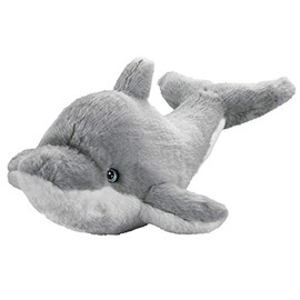 Heinrich Bauer 12936 I Like My Planet Dolphin Recycled Soft Toy, Grey