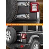 Savadicar 2-Piece Chrome Tailgate Hinge Trim Cover for Jeep Wrangler