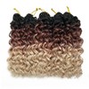 GoGo Curl Crochet hair 18inch Water Wave Crochet hair Ombre
