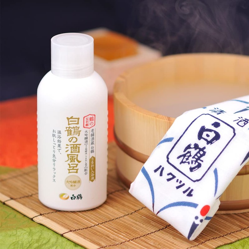 Shiratsuru Crane Tamatebox White Crane Sake Bath Daigensho Blend, Bottled