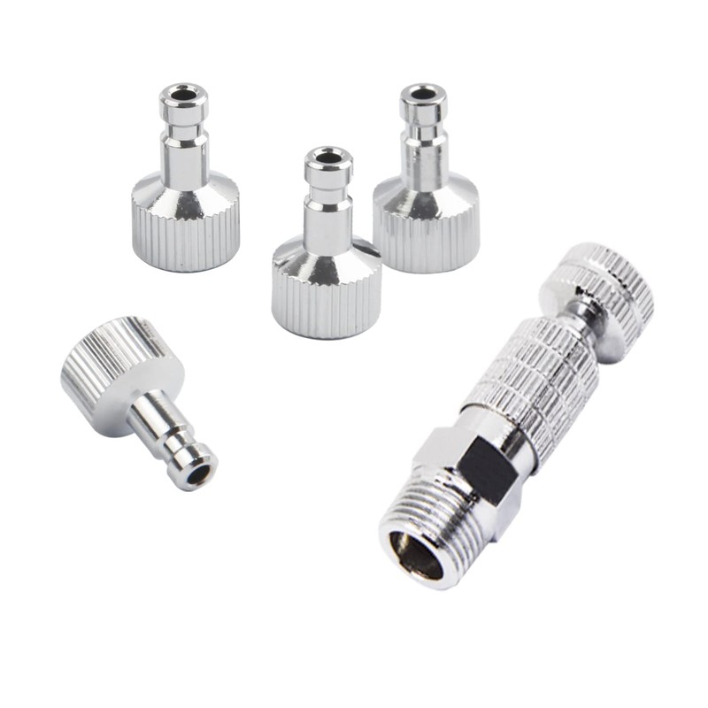 Timbertech Airbrush Quick Release Disconnect with 4PCS G1/8" Male Fittings
