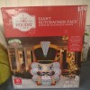Holiday Time 8 FT Nutcracker Face Christmas Airblown Inflatable Lights