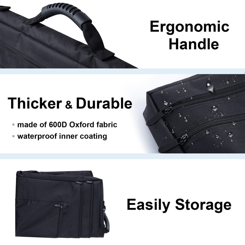 JJRING 18x24 Art Portfolio Tote Bag - Large Carrying Storage