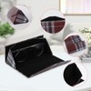 Boniyeah PU Leather Folding Glasses Case - Magnetic Glasses Holder