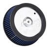 Unbranded Blue Air Cleaner Element + Black Cover For Harley