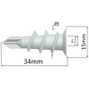 AERZETIX - C57869 - Set of 50 Dowels Self-Drilling 8
