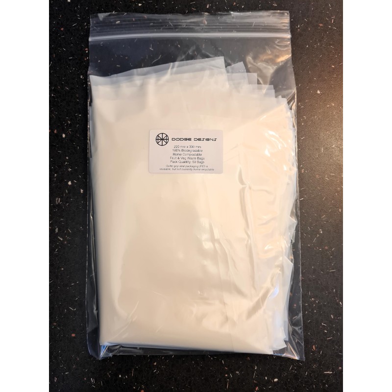 Home Compostable Fruit & Veg Waste Disposal Bags 100% Biodegradable