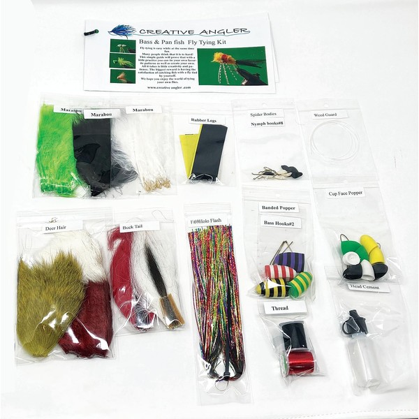 Creative Angler Bass and Panfish Fly Tying Materials. All of