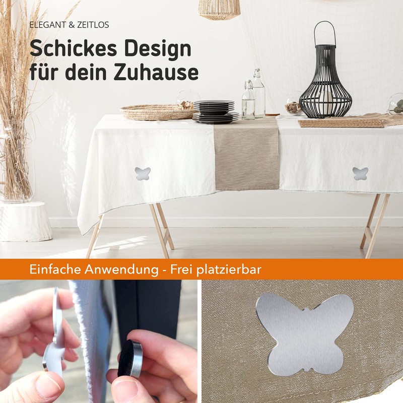 Marzoon 4 Magnetic Tablecloth Weights Made of Stainless Steel, Tablecloth