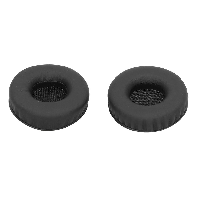 Headphone Ear Cover Cushion Sponge Earpad Artificial Leather Black Fit