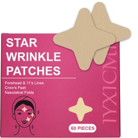 Face Tape, Wrinkle Patches for Face, Anti-Wrinkle Patches Overnight, Kinesiology Tape for Face Wrinkle, 11's, Eye, Mouth, Nasolabial Folds, Myofascial Lift Tapes 60 PCS