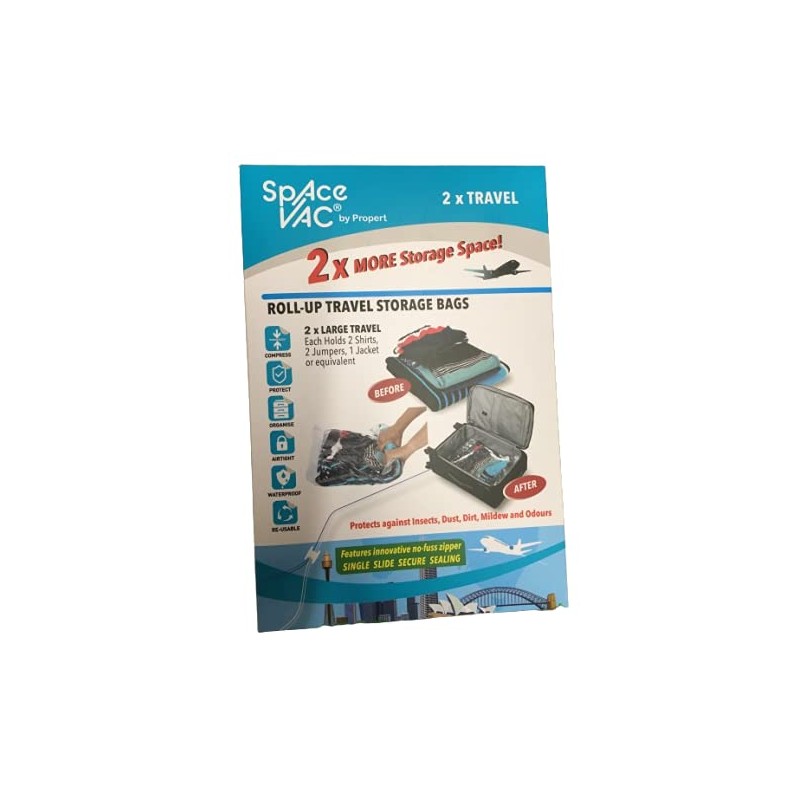 Space Vac Space Saver Travel Vacuum Storage Bags (Pack of