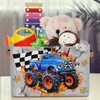 LLCXCSI Boy Room Decor Racing Flag Monster Car Truck Collapsible