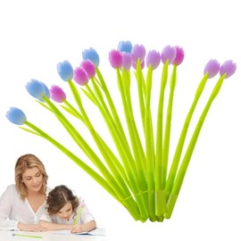 GGUFAY 12 Lustige Gelschreiber Set, Farbwechselnde Tulpen Gel Stifte, Fidget Pen Kinder, Coole Stifte, Squishy Stifte für Mitgebsel Kindergeburtstag, Give Aways Kindergeburtstag Gastgeschenke
