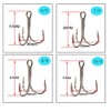 Treble Hooks Strong Large Format Fishing Hooks Sea Fishing Saltwater