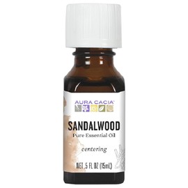 Aura Cacia Essential Oil, Focusing Sandalwood, 0.5 fluid ounce