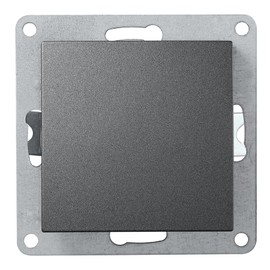 McPower Toggle Switch | Flair | 10 A Light Switch Flush-Mounted 230 V On/Off Switch, Rocker Switch Screw Terminals Connection, Anthracite Matt