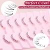 outopen 7 Pairs Bottom Lashes Japanese Manga Style False Eyelashes