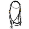 Aces Equine LEATHER ANATOMICAL HORSE BRIDLE DESIGNER PEARL BROWBAND WITH