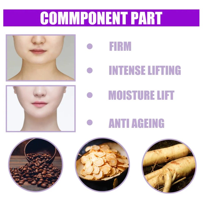 Crema Facial Jaysuing Hidratante Antiarrugas Lifting Mentón Día Noche