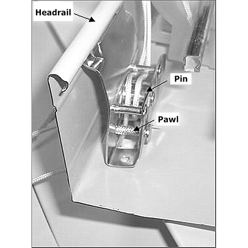 2pcs Cord Lock Mechanism for 2" Low Profile Horizontal Wood
