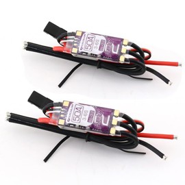 SoloGood 2PCS FLYCOLOR Francy 2 50A Brushless ESC Speed Controller Support 3-6S BEC 5V/3A BL32 Dshot for RC Airplane